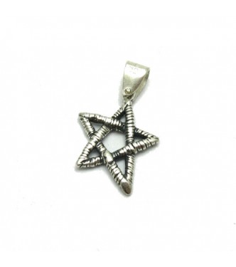 PE001178 Sterling silver pendant charm solid 925 Star  EMPRESS
